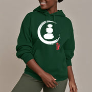 Buddha Stones Zen Circles Fleece Lined Hoodie