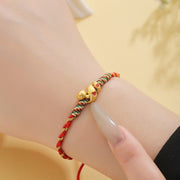 Buddha Stones Red String Copper Brass Love Year Of The Snake Protection Braided Bracelet Bracelet BS 3