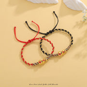 Buddha Stones Red String Copper Brass Love Year Of The Snake Protection Braided Bracelet Bracelet BS 1