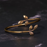 FREE Today: Healing Lucky Clover Copper Brass Bracelet Bangle