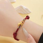 Buddha Stones Red String Copper Alloy Love Year Of The Snake Protection Braided Bracelet Bracelet BS 8