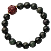 FREE Today: Purification and Blessing Chinese Zodiac Natural Black Obsidian Cinnabar Bracelet