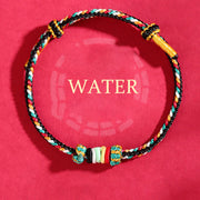 FREE Today: Luck Wealth Five Elements Colorful String Completeness Knot Reef Knot Braid Bracelet