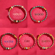 Buddha Stones Five Elements Colorful String Completeness Knot Reef Knot Braid Luck Bracelet Bracelet BS 17