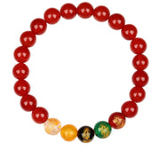 Buddha Stones Five Elements Various Agate Jambhala Luck Bracelet Bracelet BS 21