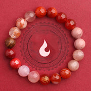 Buddha Stones Five Elements Various Agate Balance Luck Bracelet Bracelet BS 33