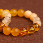 Buddha Stones Five Elements Various Agate Balance Luck Bracelet