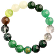 Buddha Stones Five Elements Various Agate Balance Luck Bracelet Bracelet BS 21