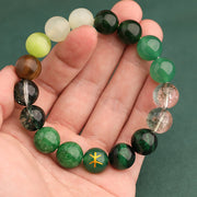 Buddha Stones Five Elements Various Agate Balance Luck Bracelet Bracelet BS 20