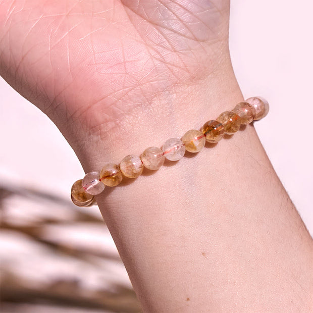 FREE Today: Happiness and Prosperity Natural Citrine Snowflake Crystal Bracelet FREE FREE 10