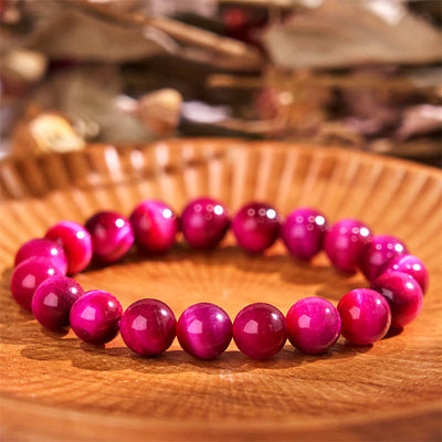 Buddha Stones Red Tiger Eye Calm Bracelet