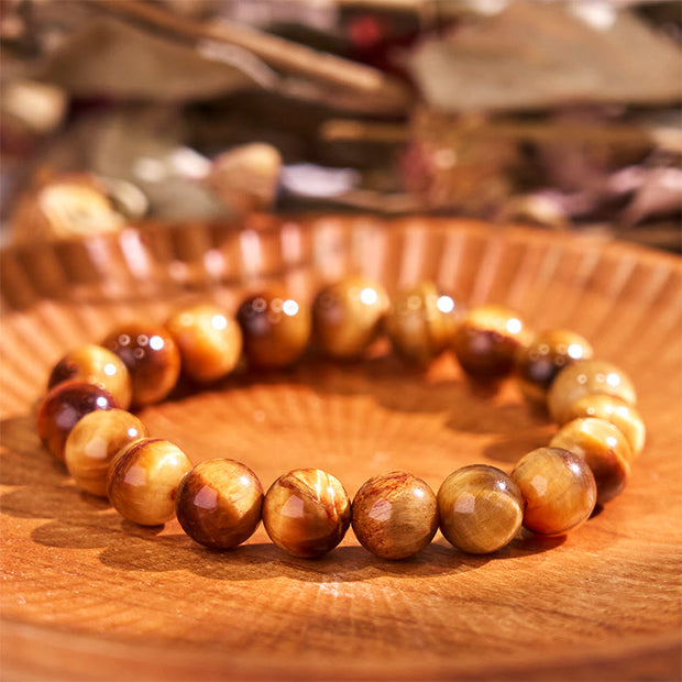 Buddha Stones Tiger Eye Strength Bracelet