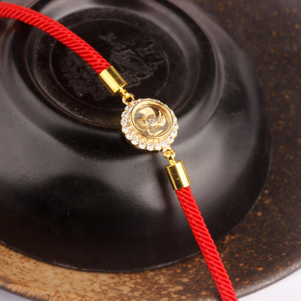 FREE Today: Connection Strength Red String Copper Brass Windmill Feng Sheng Shui Braided Bracelet