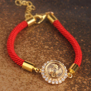 FREE Today: Connection Strength Red String Copper Brass Windmill Feng Sheng Shui Braided Bracelet