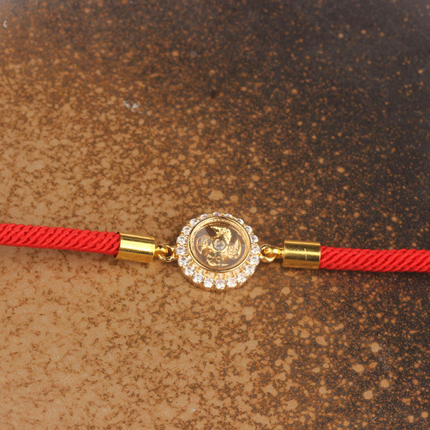 FREE Today: Connection Strength Red String Copper Brass Windmill Feng Sheng Shui Braided Bracelet