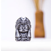 Buddha Stones Handmade Zakiram Iron Powder Rust Cast Resin Statue Zen Home Decoration Decorations BS 30