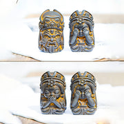 Buddha Stones Handmade Zakiram Iron Powder Rust Cast Resin Statue Zen Home Decoration Decorations BS 8