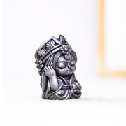 Buddha Stones Handmade Zakiram Iron Powder Rust Cast Resin Statue Zen Home Decoration Decorations BS 26