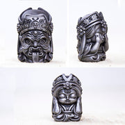 Buddha Stones Handmade Zakiram Iron Powder Rust Cast Resin Statue Zen Home Decoration