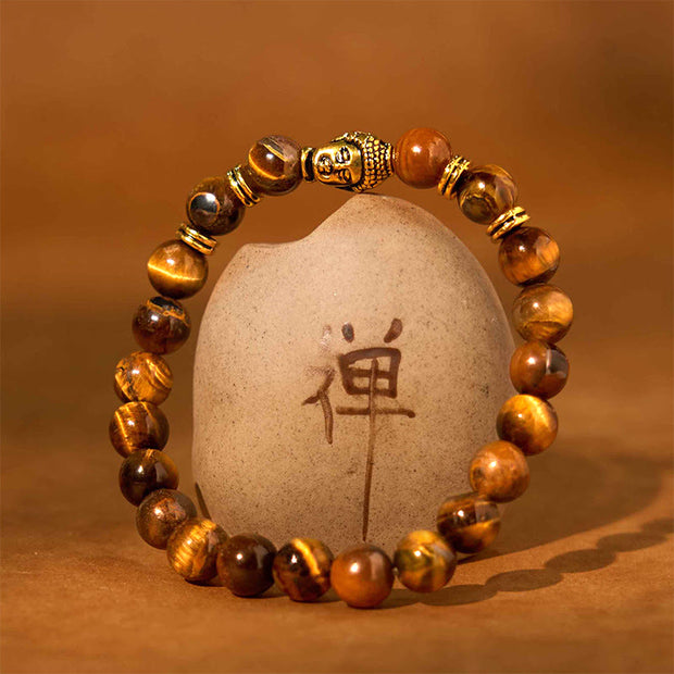 FREE Today: Protection Strength Blue Green Red Tiger Eye Buddha Head Bracelet FREE FREE 48