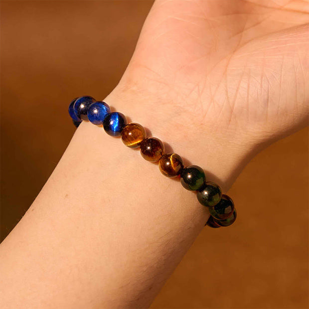 FREE Today: Positive Strength Blue Tiger Eye Green Tiger Eye Tiger Eye Bracelet