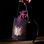 Buddha Stones Butterfly Song Brocade Crossbody Bag Shoudler Bag Crossbody Bag&Shoulder Bag BS 4