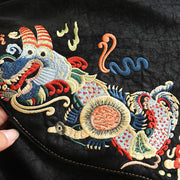 Buddha Stones  Fish Flower Phoenix Embroidery Xiangyunsha Silk Shoulder Bag Shoulder Bag BS 13