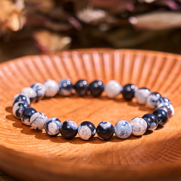 Buddha Stone Orca Agate Protection Bracelet