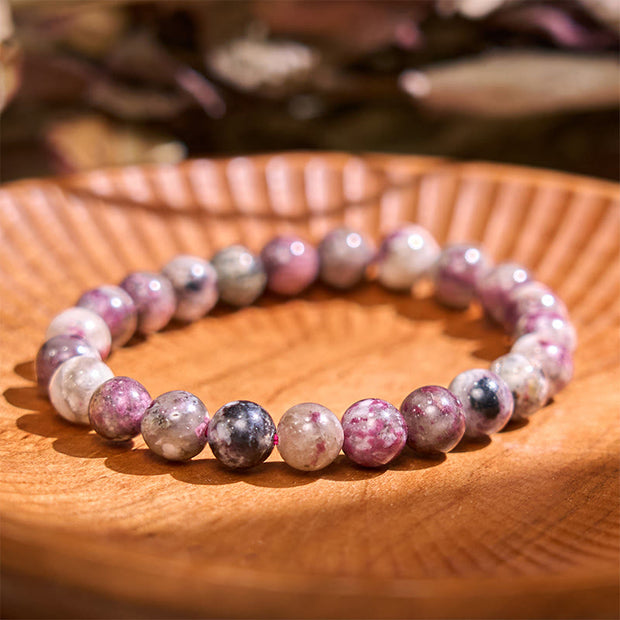 Buddha Stone Rainbow Tourmaline Positive Bracelet