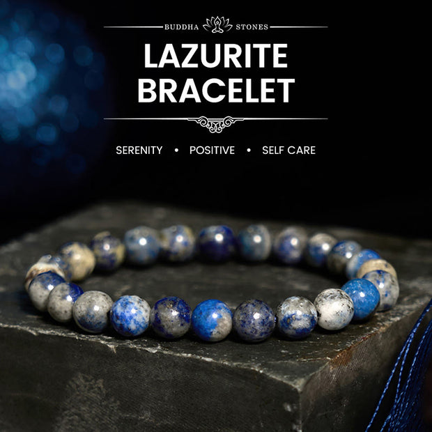 Buddha Stone Lazurite Self Care Positive Bracelet