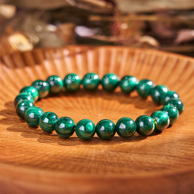 Buddha Stones Natural Malachite Protection Calmness Bracelet