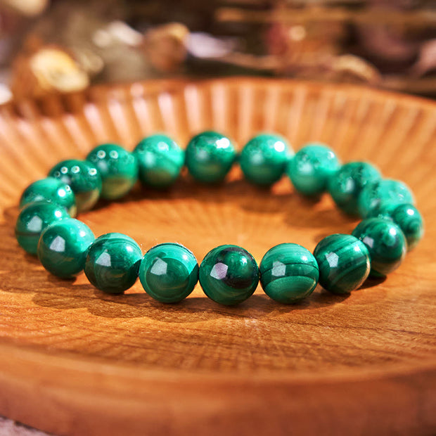 Buddha Stones Natural Malachite Protection Calmness Bracelet