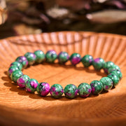 Buddha Stones Ruby Zoisite Connection Bracelet