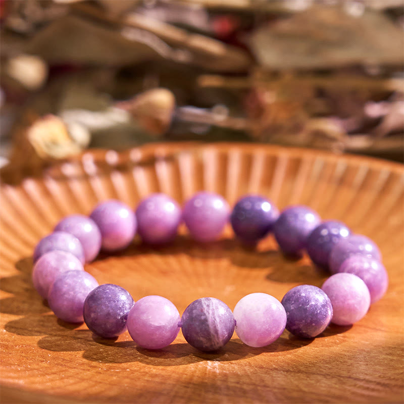Buddha Stones Purple Mica Stone Positive Bracelet – buddhastoneshop