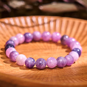 Buddha Stones Purple Mica Stone Positive Bracelet