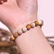 Buddha Stones Fossil Coral Compassion Bracelet