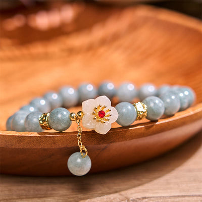 Buddha Stones Jade Abundance Flower Bracelet