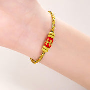 Buddha Stones Chinese Zodiac Natal Buddha Colorful Strings Luck Bracelet