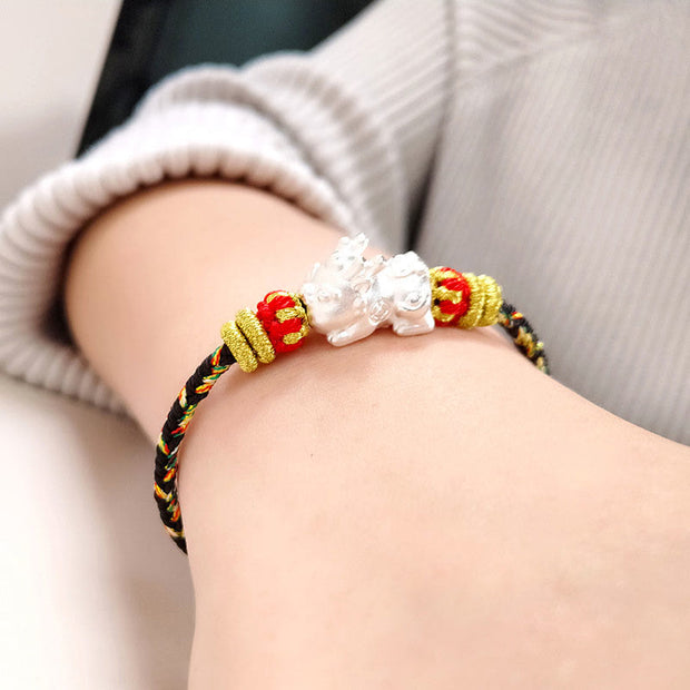 Buddha Stones Chinese Zodiac Natal Buddha Colorful Strings Luck Bracelet Bracelet BS 18