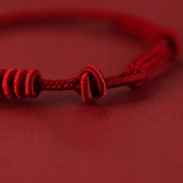 Buddha Stones Red String Eight Stranded Rope Strength Bracelet Bracelet BS 2