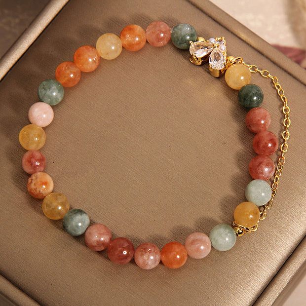 Buddha Stones Citrine Green Crystal Prosperity Bracelet Bracelet BS 2