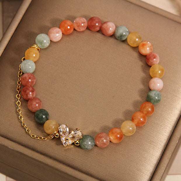 Buddha Stones Citrine Green Crystal Prosperity Bracelet Bracelet BS 3