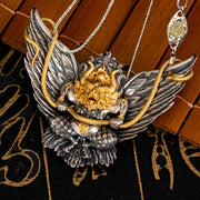 Buddha Stones 925 Sterling Silver Tibetan Garuda Bird Dragon Snake Wisdom Necklace Pendant Necklaces & Pendants BS Garuda&50cm Zakiram Copper Chain