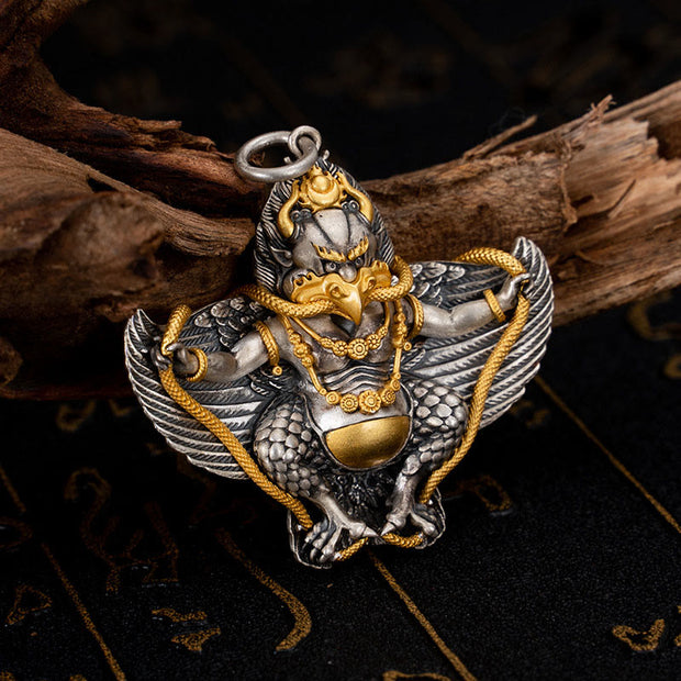 Buddha Stones 925 Sterling Silver Tibetan Garuda Bird Wisdom Necklace Pendant Necklaces & Pendants BS Garuda(Pendant Only)