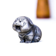 Buddha Stones Mini Cute Tiger Iron Powder Rust Cast Resin Statue Home Decoration Decorations BS 22