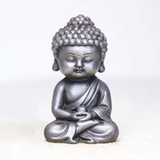 Buddha Stones Handmade Ksitigarbha Kwan Yin Guanyin Avalokitesvara Tathagata Iron Powder Rust Cast Resin Statue Home Decoration Decorations BS Polished Version Tathagata 11.5*7.1*5.5cm