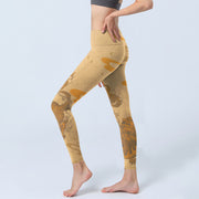 Buddha Stones PiXiu Clouds Pattern Gym Leggings Women's Yoga Pants