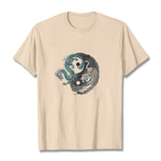 Buddha Stones Tiger Dragon Yin Yang Cotton Tee T-shirt