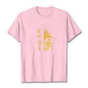 Buddha Stones Om Mani Padme Hum Golden Buddha Cotton Tee T-shirt