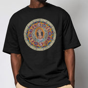 Buddha Stones Dorje Vajra Mandala Buddha Cotton Tee T-shirt